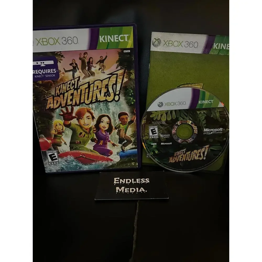 Kinect Adventures Microsoft Xbox 360 CIB Video Game